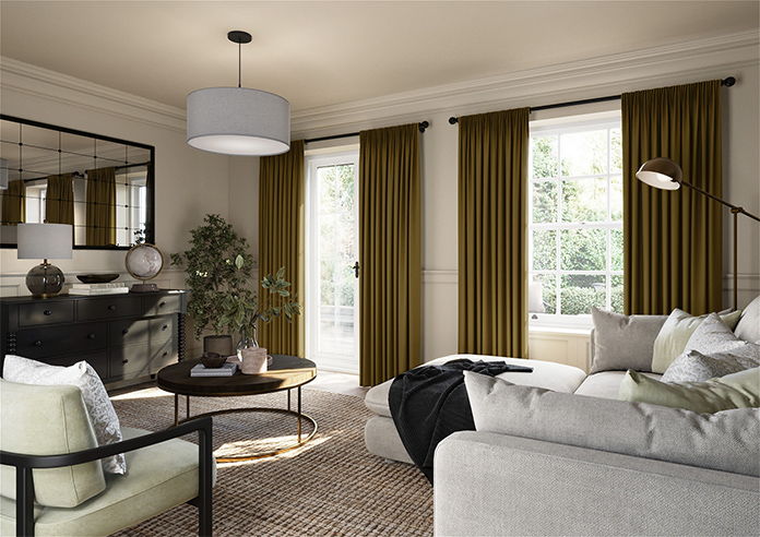 Kyoto Faux Silk, Gold - Made to Measure Curtains - Image 7